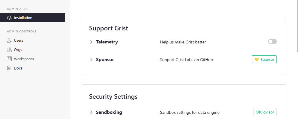 Admin Panel Installation