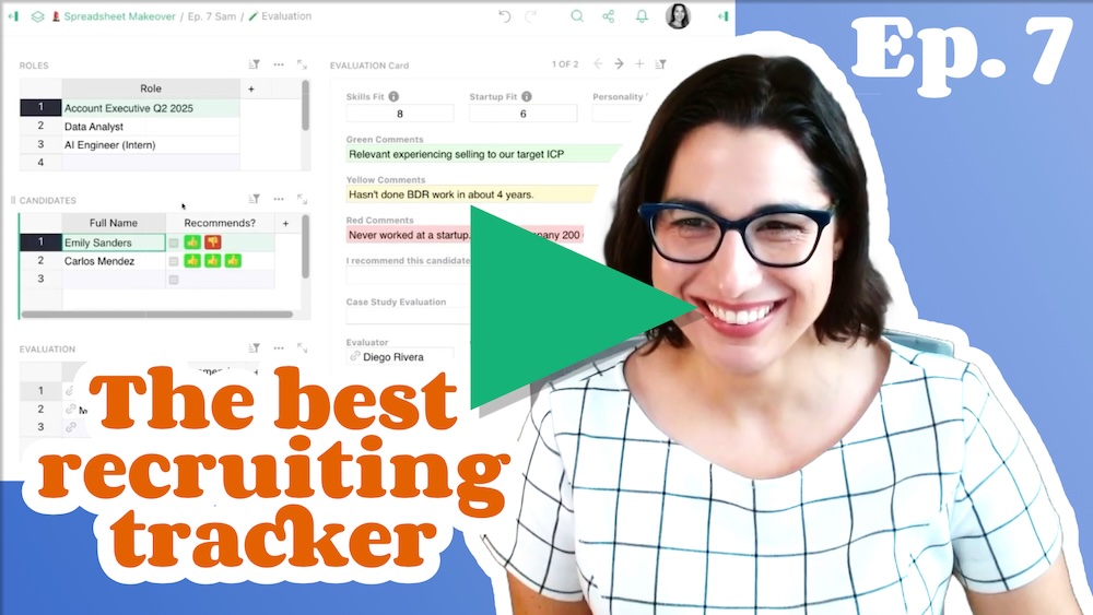 Spreadsheet Makeover episode 7