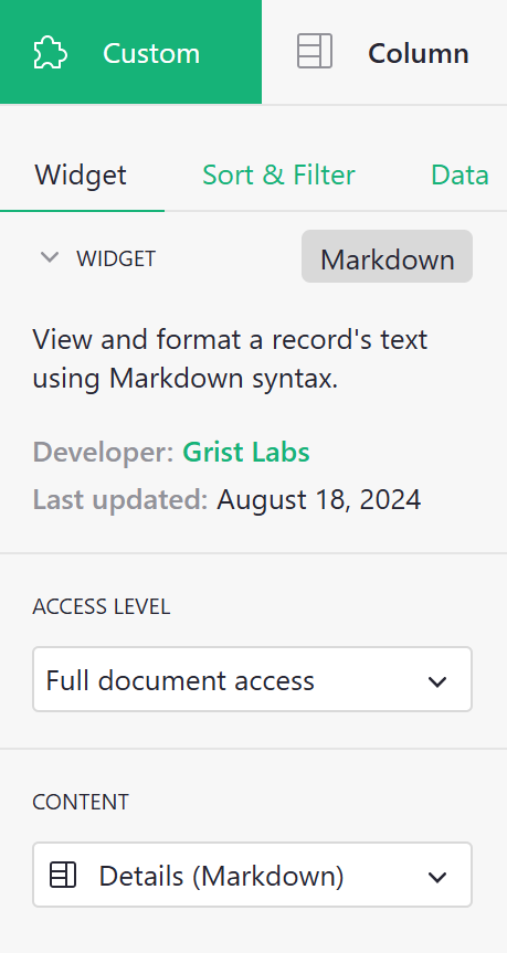 markdown-configuration