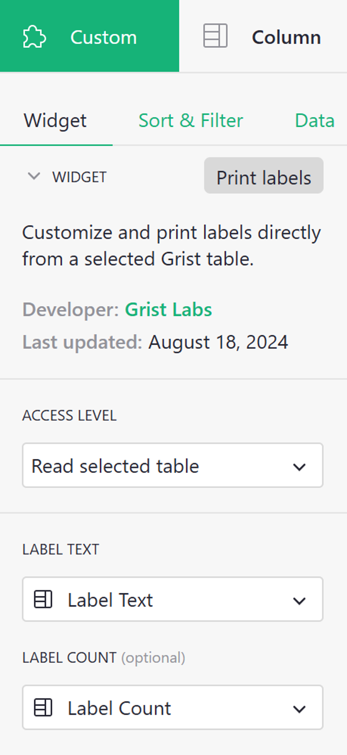print-label-configuration